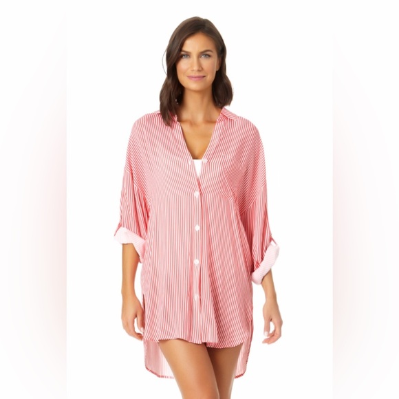 Anne Cole Other - NWOT Anne Cole Button Down Shirt, Size M